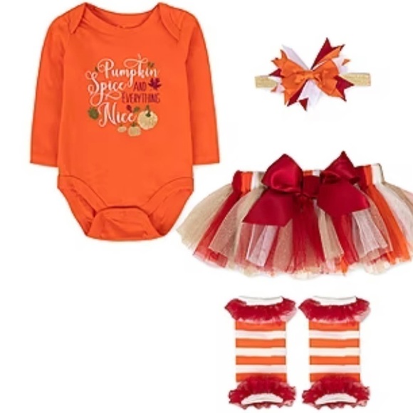🎃NWT SWEET THANKSGIVING OUTFIT - Picture 1 of 8